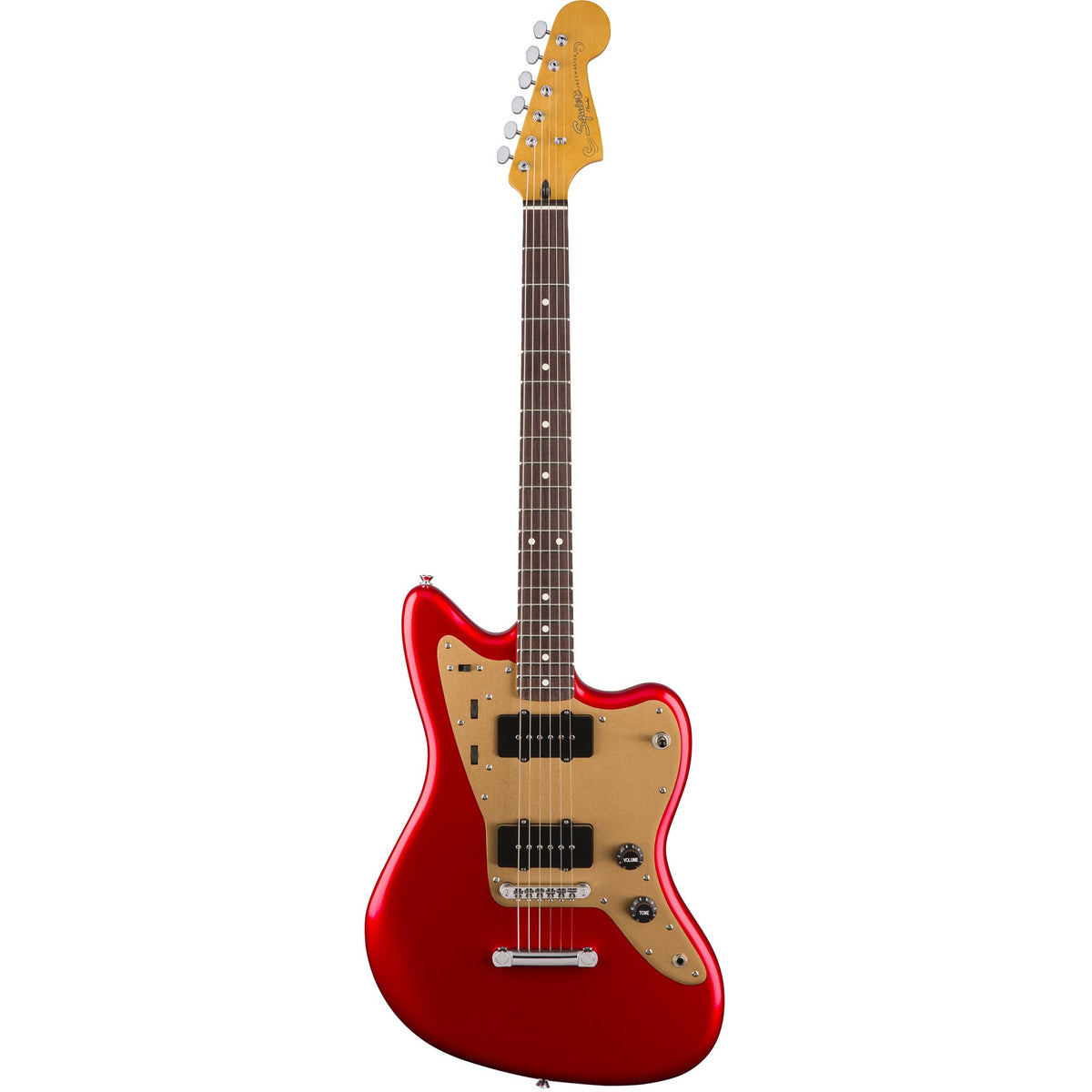 Squier Deluxe Jazzmaster - Rosewood - Candy Apple Red