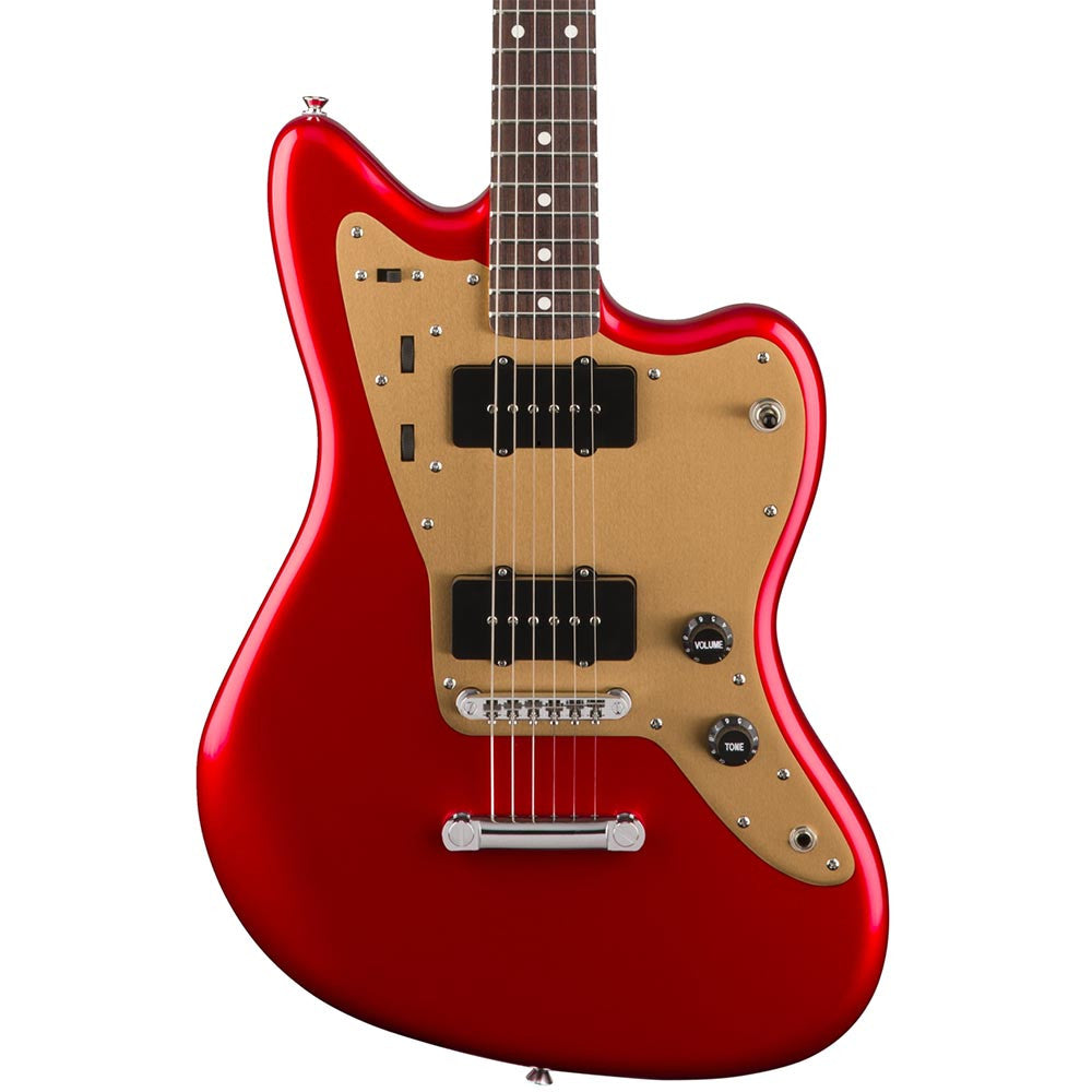 Squier Deluxe Jazzmaster - Rosewood - Candy Apple Red