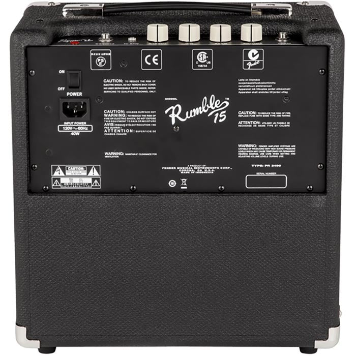 Squier Precision Bass Pj Pack With Rumble 15 V3 - Black - 120V