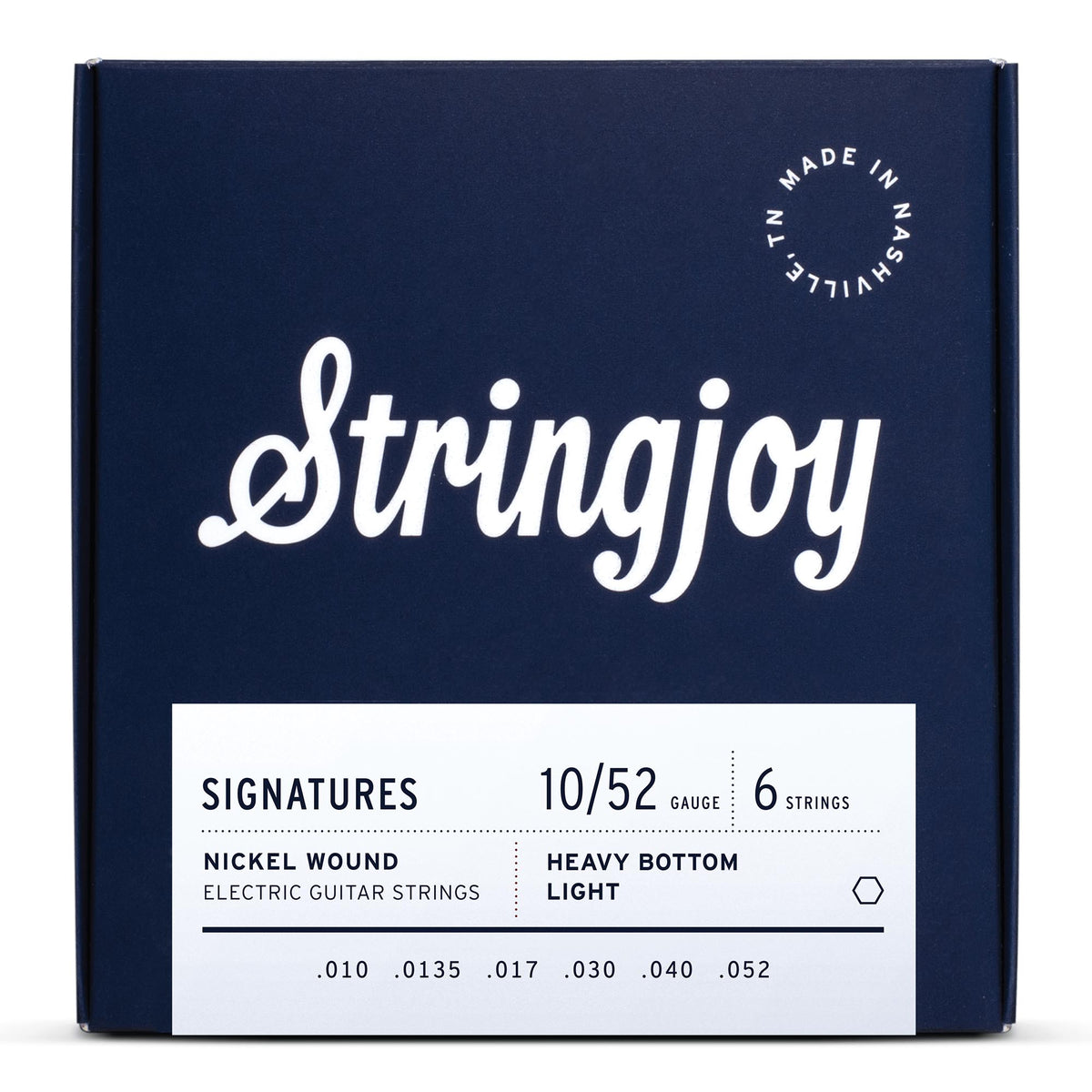 Stringjoy 10-52 Light Top Heavy Bottom Electric Nickel Alloy Strings