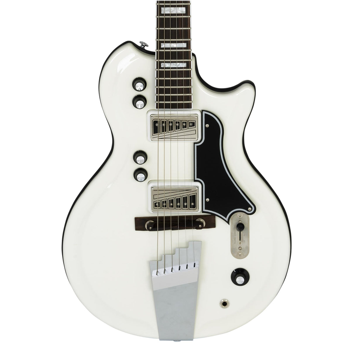 Supro Americana Series Dual-Tone Guitar - Ermine White