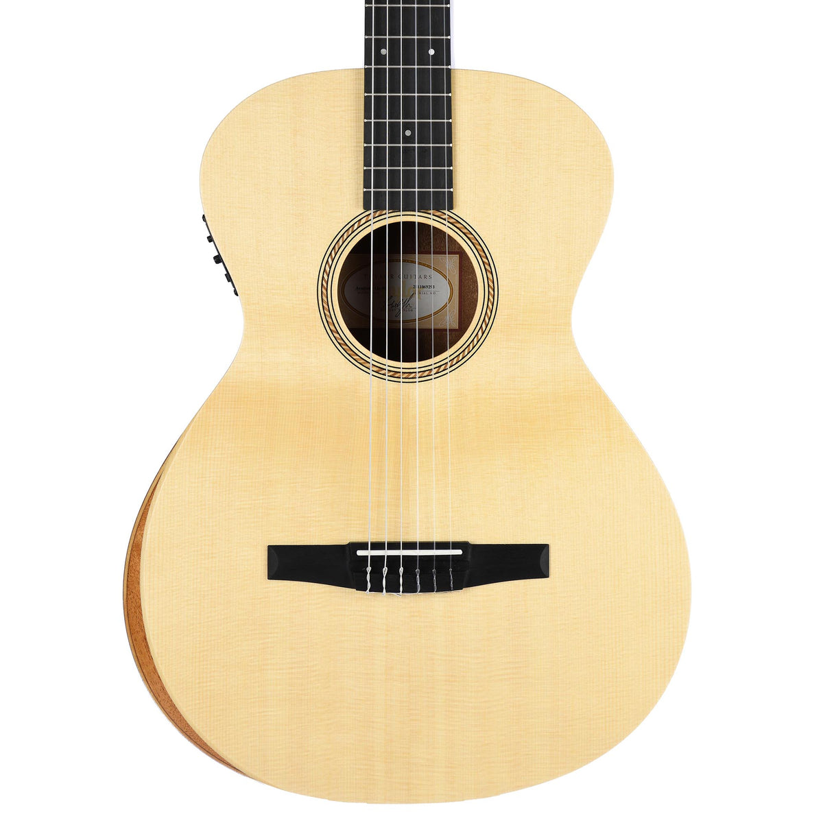 Taylor Academy Series A12E-N Nylon Concert, Lutz Spruce Top, Layered Sapele Back & Sides