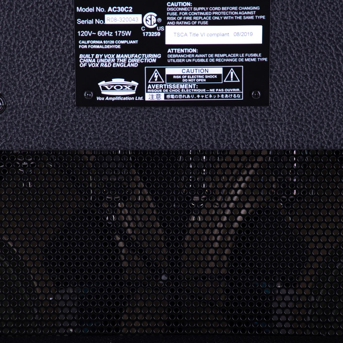 Vox Limited Edition AC30C2 30 Watt 2x12 Tube Combo, Two Tone Black and Red Tolex