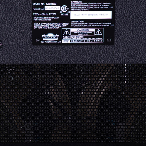 Vox Limited Edition AC30C2 30 Watt 2x12 Tube Combo, Two Tone Black and Red Tolex