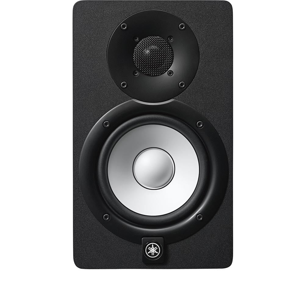 YAMAHA HS5 - 5 POWERED STUDIO MONITOR, WHITE POLYPROPYLENE WOOFER AND  NEWLY DESIGNED DOME TWEETER. BI-AMP POWER AMPLIFIERS