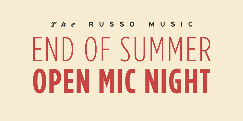 End of Summer Open Mic Night