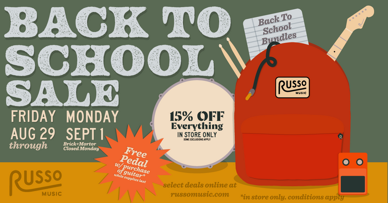 Russo Music Back to School Sale