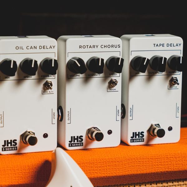 JHS 3 Series Oil Can Delay, Rotary Chorus, and Tape Delay Review JHS 3 Series Oil Can Delay, Rotary Chorus, and Tape Delay Review