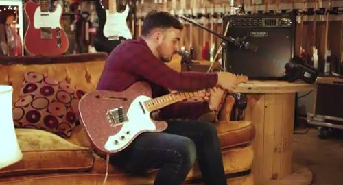 Snacks 024: Fender Custom Shop 50's Telecaster Thinline Relic, Champagne Sparkle