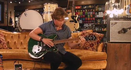 Snacks 049: Guild Starfire IV ST Emerald Green w/ EHX Key 9