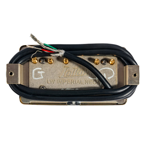 Lollar Imperial Low Wind Humbucker Pickup, Neck, 4-Conductor Wire, Gold