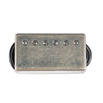 Lollar Monolith Humbucker Pickup, Neck, 4 Conductor, Lightly Aged Nickel
