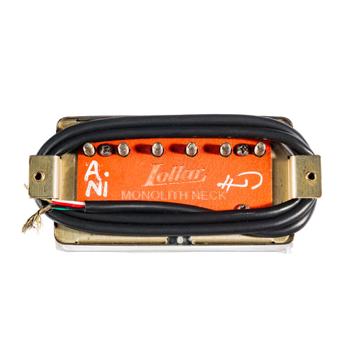 Lollar Monolith Humbucker Pickup, Neck, 4 Conductor, Lightly Aged Nickel