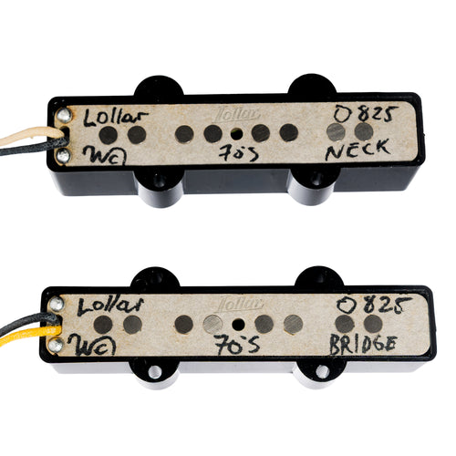 Lollar 70s Jazz Bass 4-String Single Coil Pickup Set