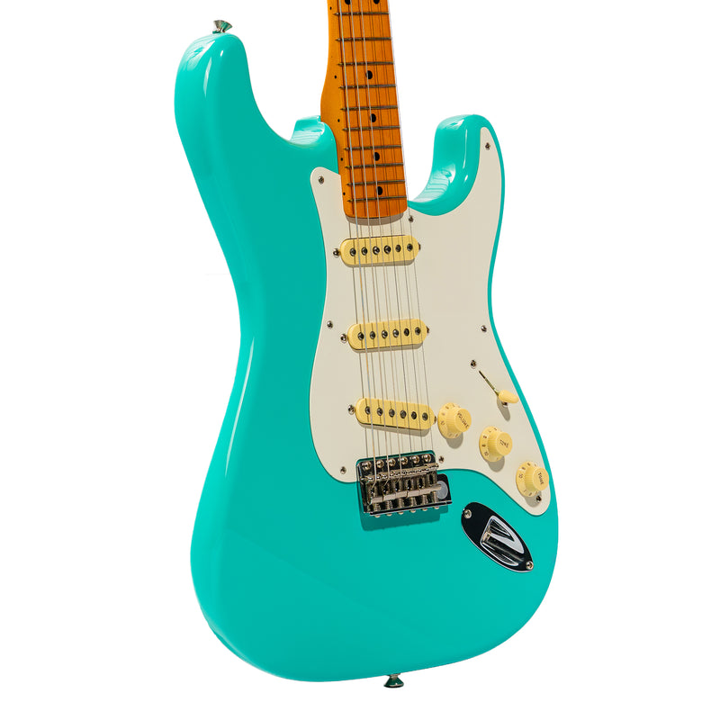 Fender American Vintage II 1957 Stratocaster Electric Guitar, Maple, Sea Foam Green
