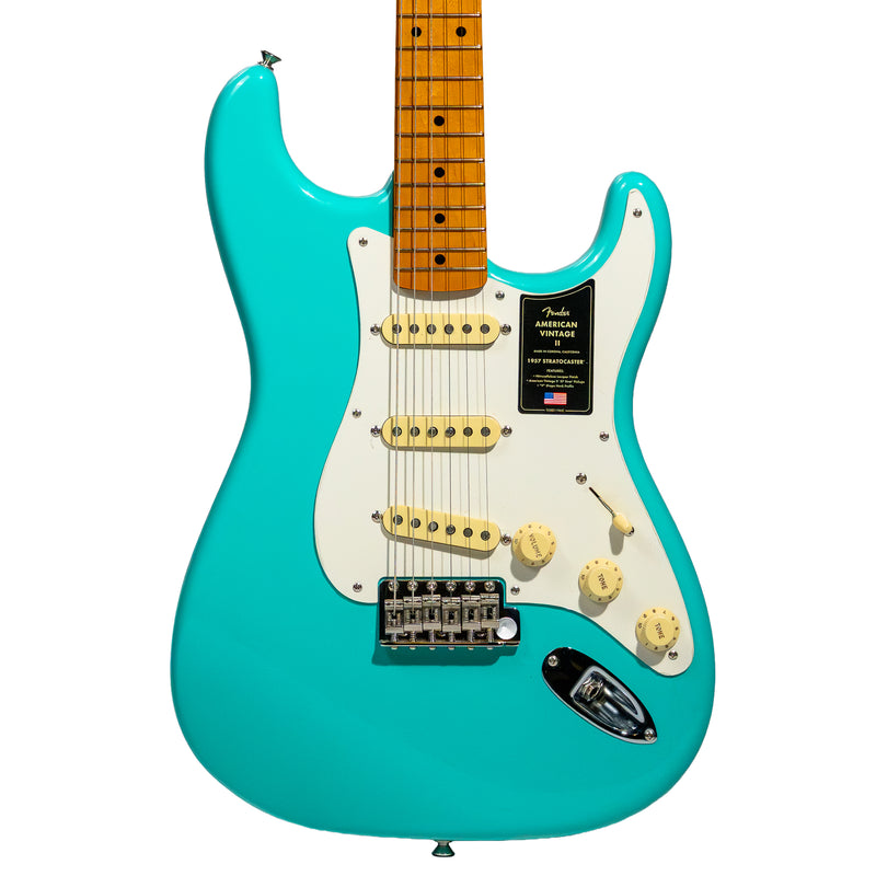Fender American Vintage II 1957 Stratocaster Electric Guitar, Maple, Sea Foam Green