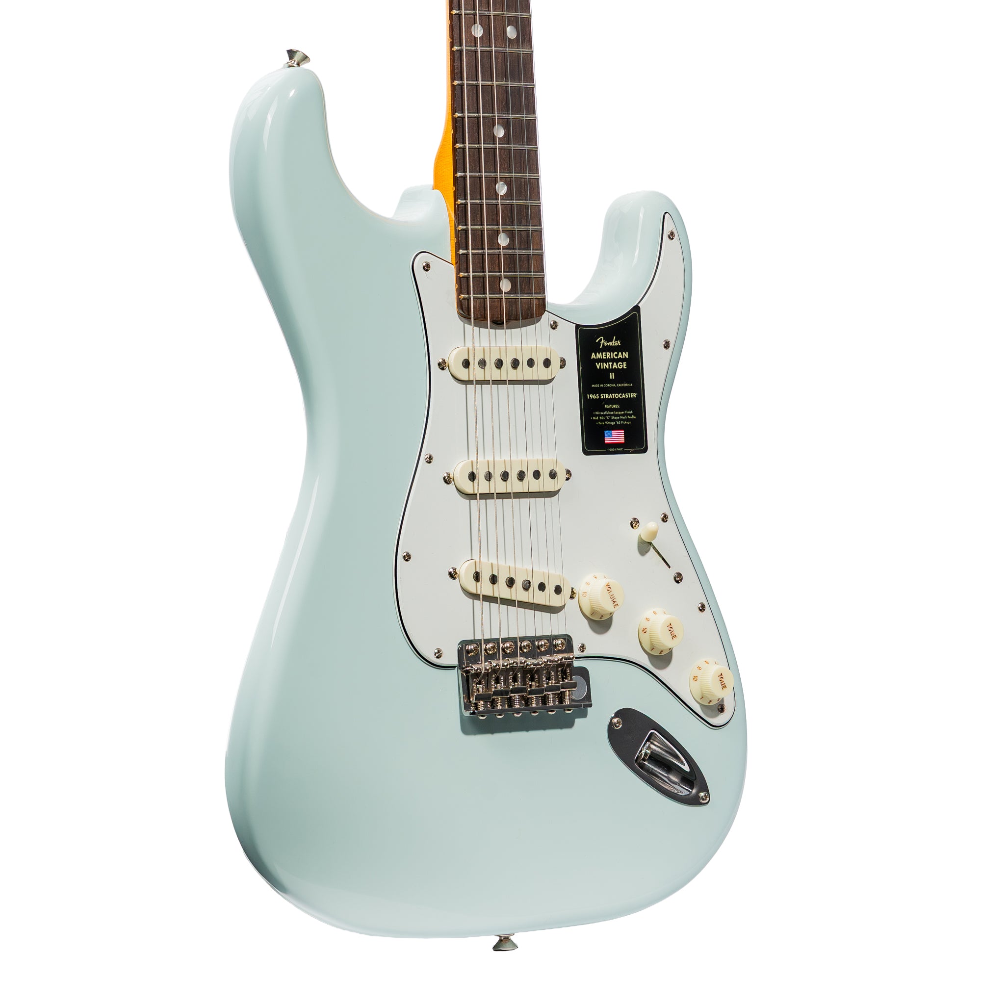 ギター Fender USA Stratocaster American vintage Fender American Vintage II 1965 Stratocaster Electric Guitar