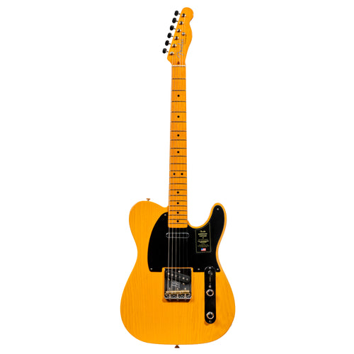 Fender American Vintage II 1951 Telecaster Electric Guitar, Maple, Butterscotch Blonde