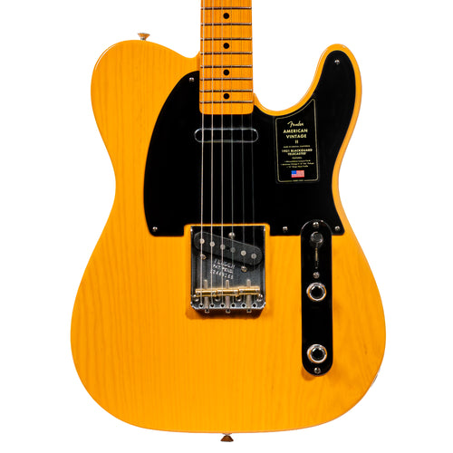 Fender American Vintage II 1951 Telecaster Electric Guitar, Maple, Butterscotch Blonde