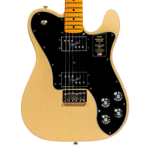 Fender American Vintage II 1975 Telecaster Deluxe Electric Guitar, Maple, Vintage Blonde