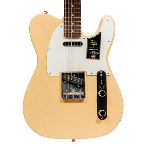 Fender American Vintage II 1963 Telecaster Electric Guitar, Rosewood, Vintage Blonde