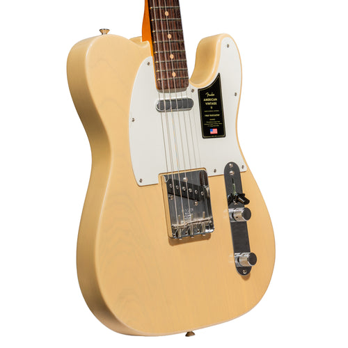 Fender American Vintage II 1963 Telecaster Electric Guitar, Rosewood, Vintage Blonde