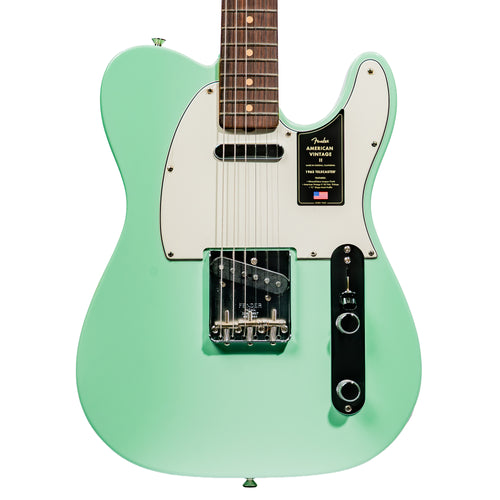 Fender American Vintage II 1963 Telecaster Electric Guitar, Rosewood, Surf Green