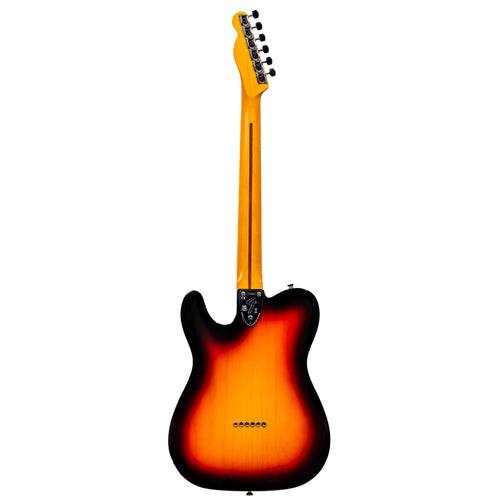 Fender American Vintage II 1972 Telecaster Thinline Electric Guitar, Maple, 3 Color Sunburst
