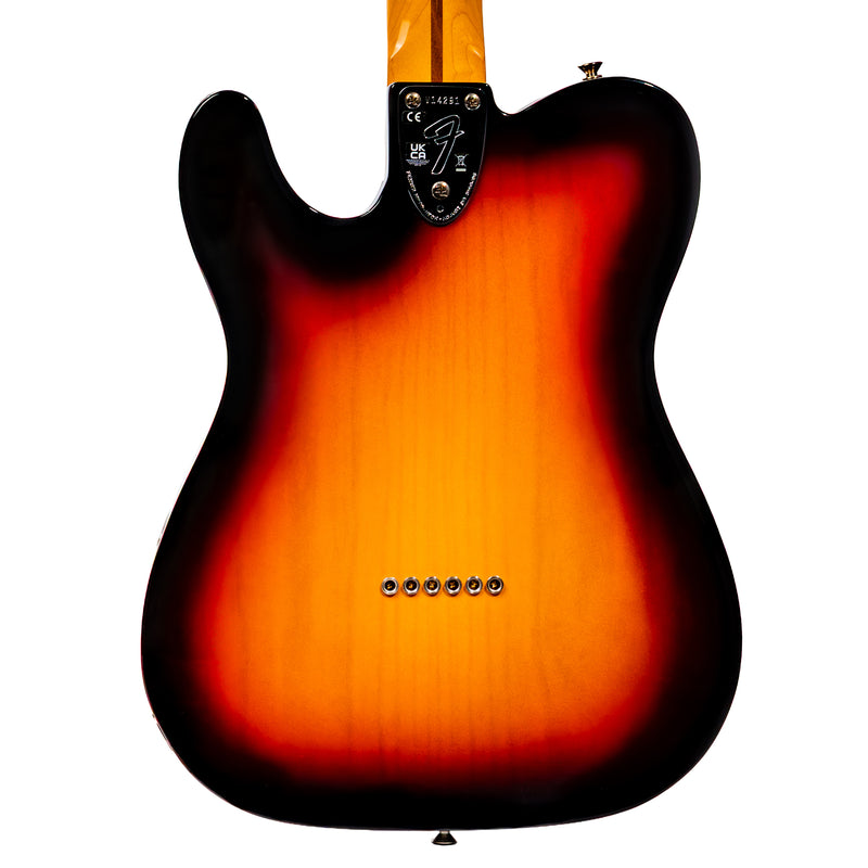 Fender American Vintage II 1972 Telecaster Thinline Electric Guitar, Maple, 3 Color Sunburst