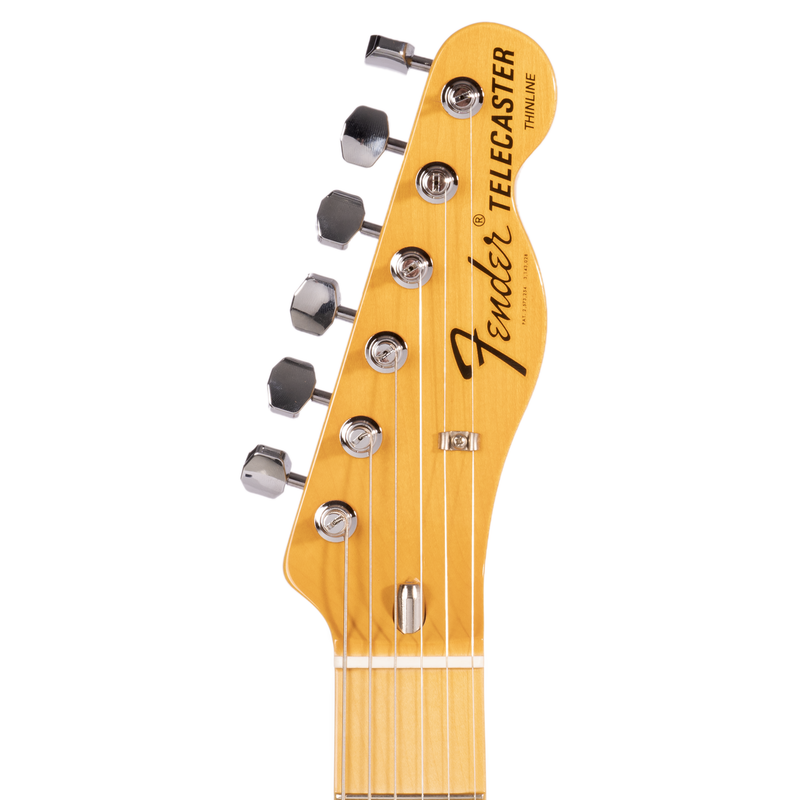 Fender American Vintage II 1972 Telecaster Thinline Electric Guitar, Maple, Lake Placid Blue