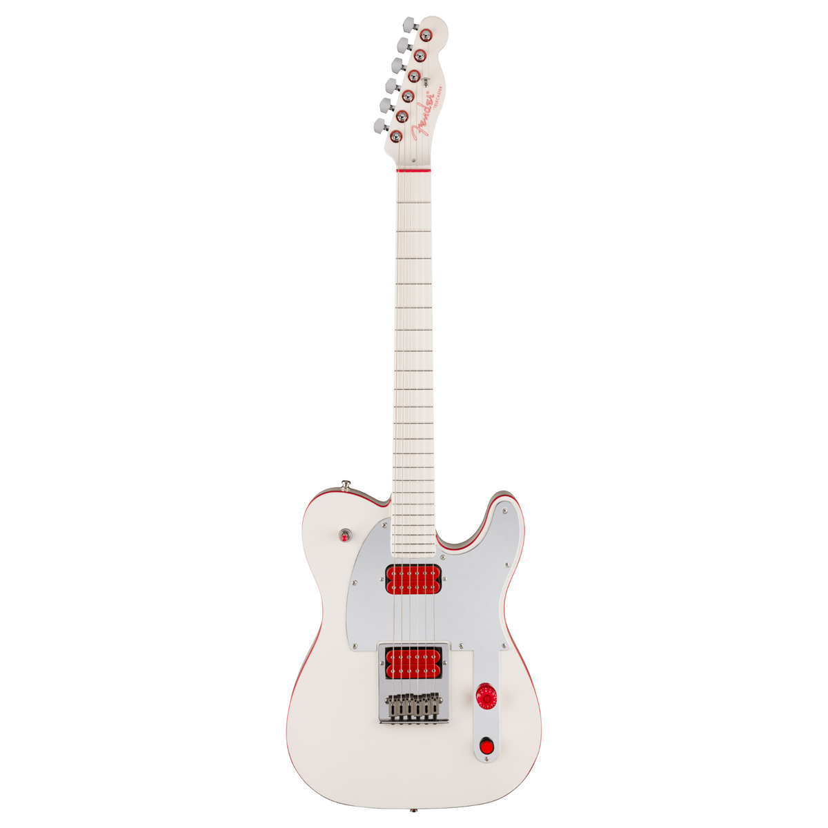 Fender John 5 Ghost Telecaster, Maple Fingerboard, Arctic White Electric Guitar