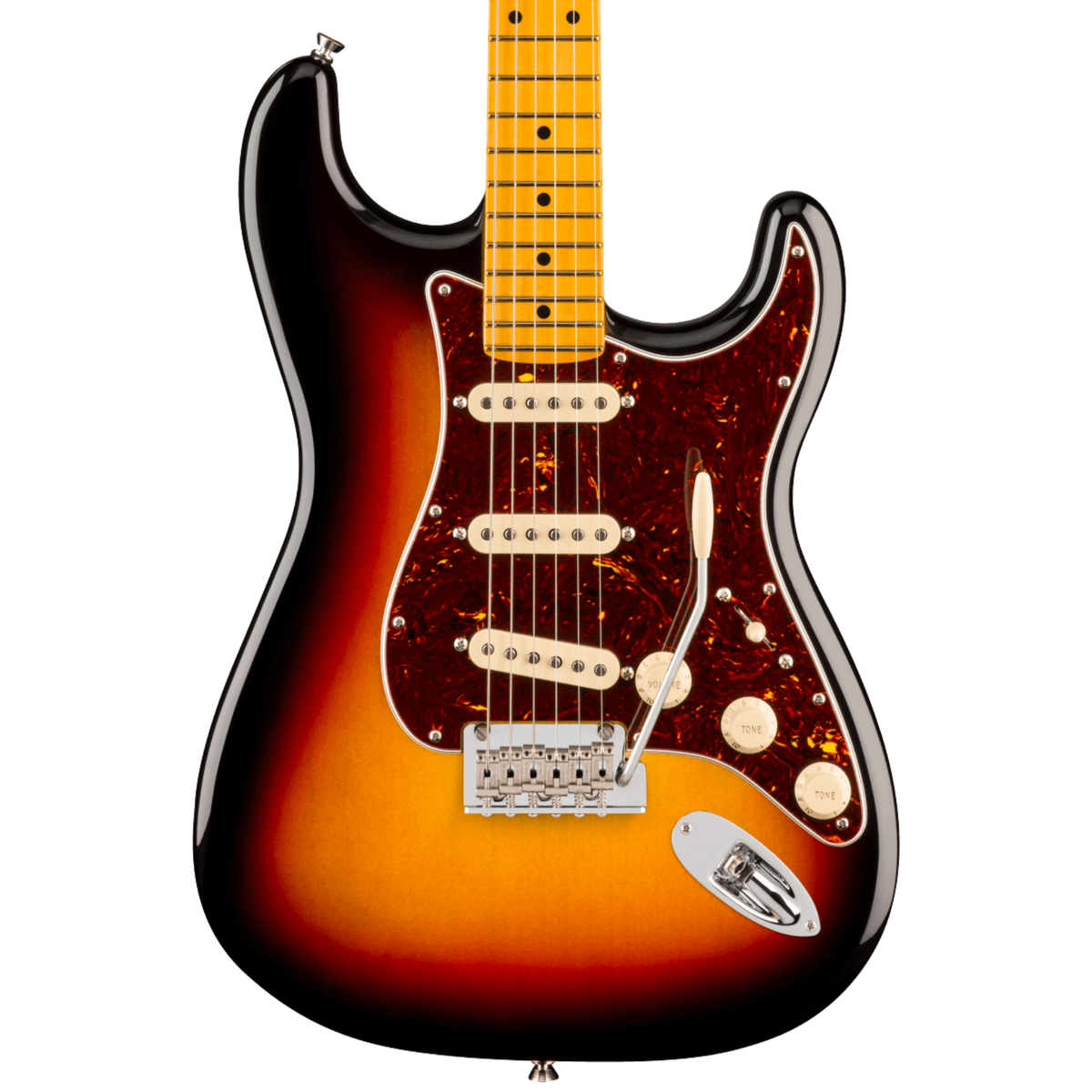 Fender American Professional Stratocaster Electric Guitar, Maple Fingerboard, 3-Color Sunburst