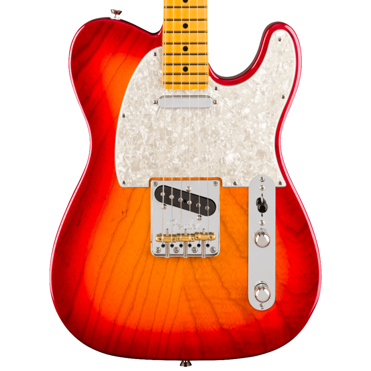 Fender American Professional Telecaster Electric Guitar, Maple Fingerboard, Aged Cherry Burst