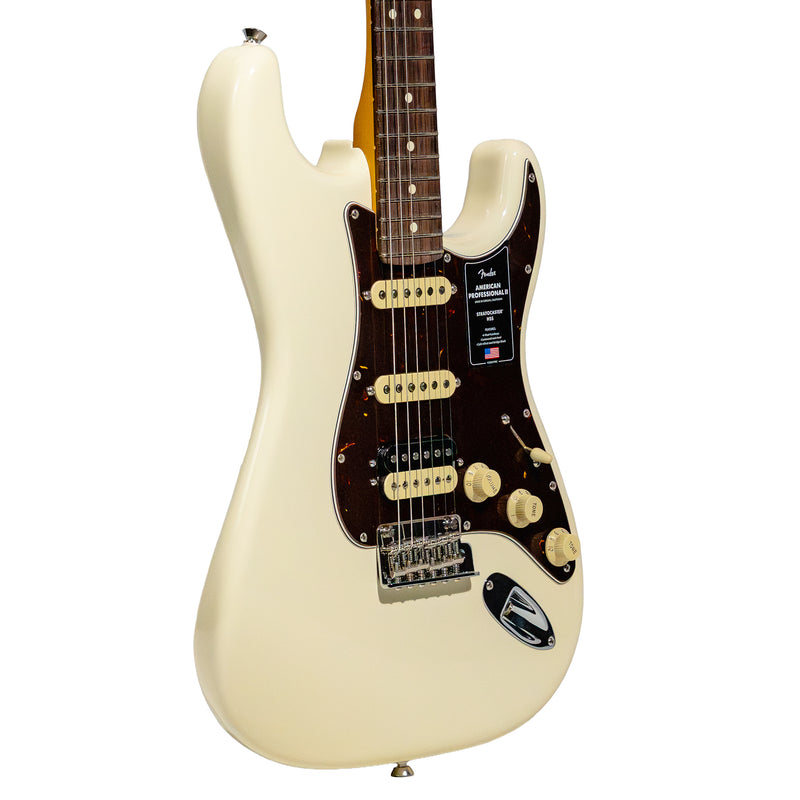 Fender American Professional II Stratocaster HSS Electric Guitar, Rosewood, Olympic White