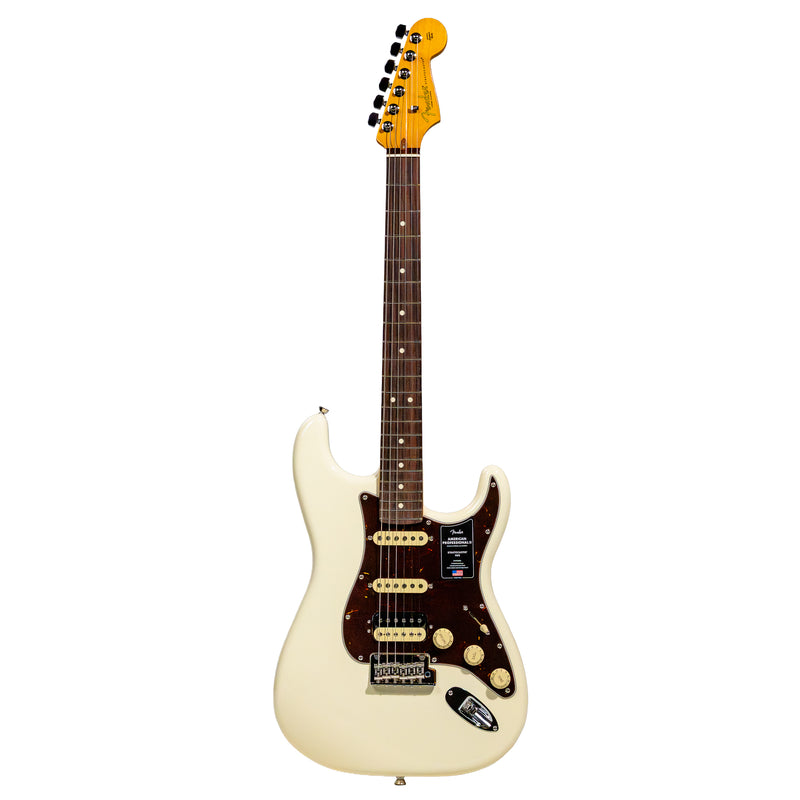 Fender American Professional II Stratocaster HSS Electric Guitar, Rosewood, Olympic White