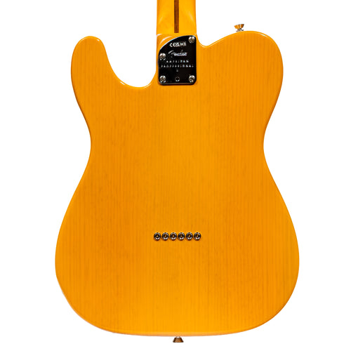Fender American Professional II Telecaster Electric Guitar, Butterscotch Blonde