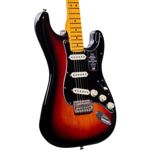 Fender American Professional Classic Stratocaster Electric Guitar, 3-Color Sunburst