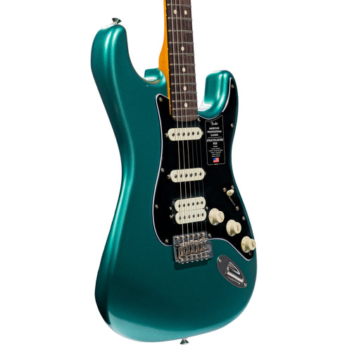 Fender American Professional Classic Stratocaster HSS Electric Guitar, Faded Sherwood Green Metallic