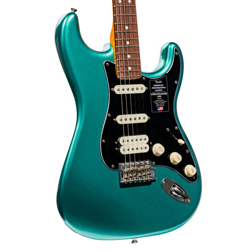 Fender American Professional Classic Stratocaster HSS Electric Guitar, Faded Sherwood Green Metallic