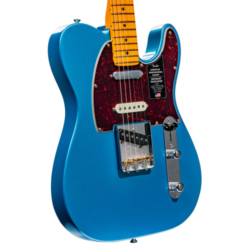 Fender American Professional Classic HotShot Telecaster Electric Guitar, Faded Lake Placid Blue