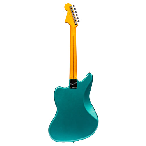 Fender American Professional Classic Jaguar Electric Guitar, Faded Sherwood Green Metallic