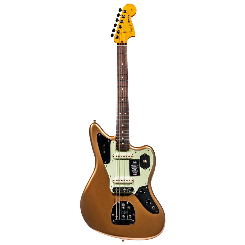 Fender American Professional Classic Jaguar Electric Guitar, Faded Firemist Gold