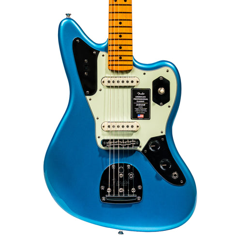 Fender American Professional Classic Jaguar Guitar, Lake Placid Blue