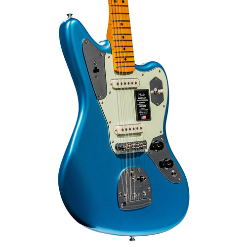Fender American Professional Classic Jaguar Electric Guitar, Faded Lake Placid Blue