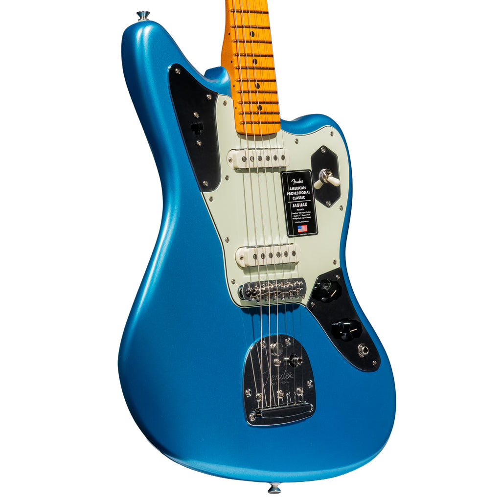 Fender American Professional Classic Jaguar Guitar, Lake Placid Blue