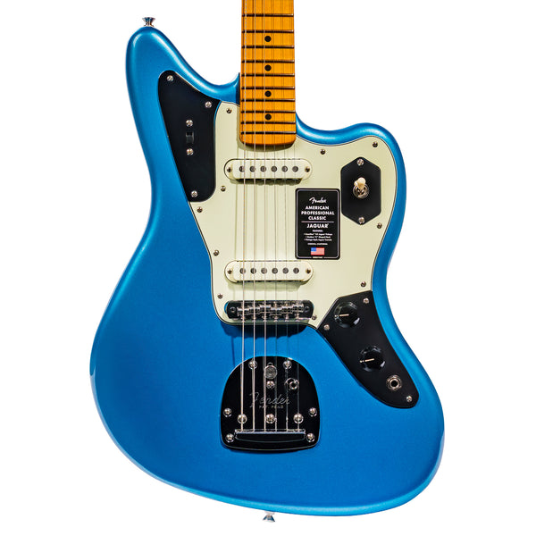 Fender American Professional Classic Jaguar Guitar, Lake Placid Blue
