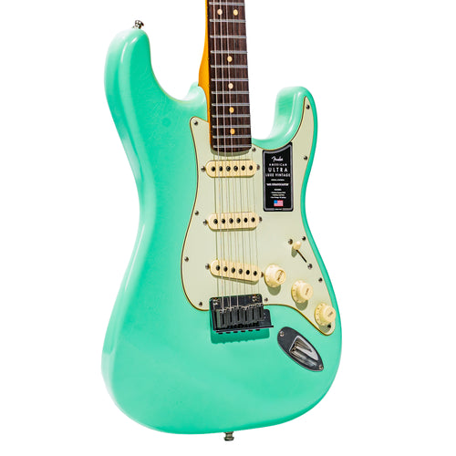 Fender American Ultra Luxe Vintage '60s Stratocaster Electric Guitar, Surf Green