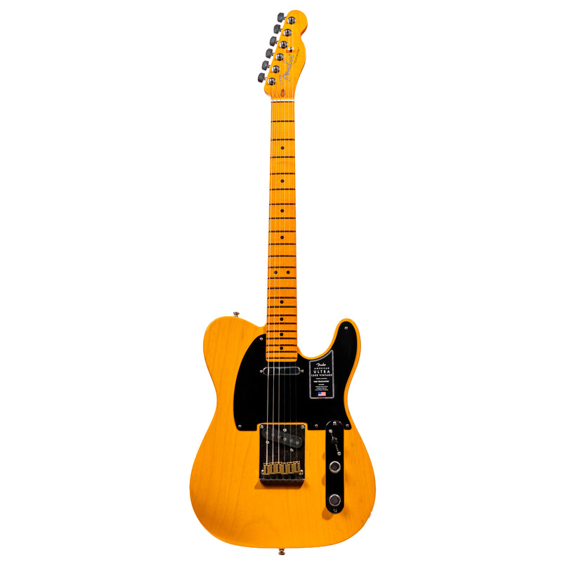 Fender American Ultra Luxe Vintage '50s Telecaster Electric Guitar, Butterscotch Blonde