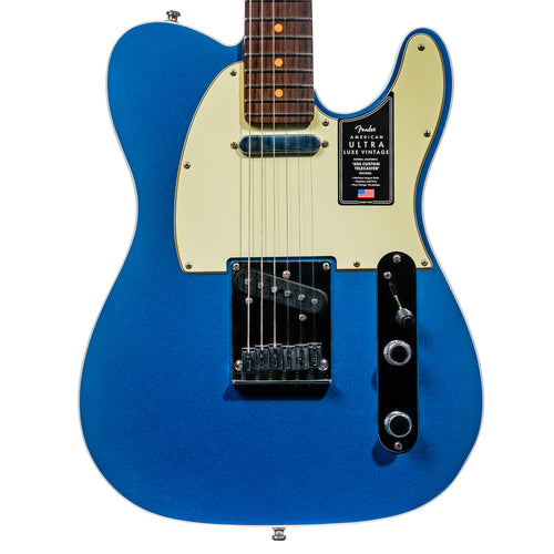 Fender American Ultra Luxe Vintage '60s Telecaster Custom Electric Guitar, Lake Placid Blue
