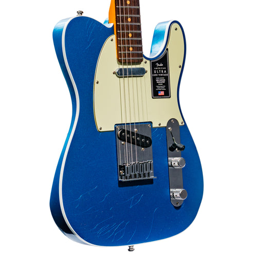 Fender American Ultra Luxe Vintage '60s Telecaster Custom Electric Guitar, Lake Placid Blue